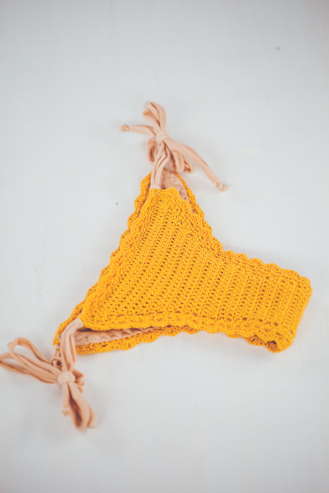 CROCHET TYED BIKINI BOTTOM MANGO – Manawai Surf & Yoga Boutique