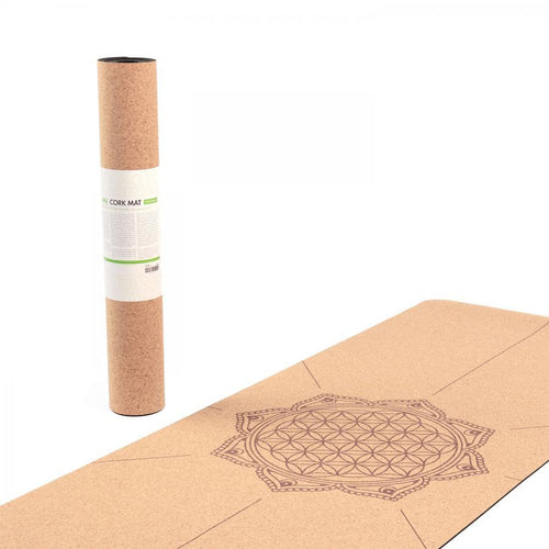FLOWER OF LIFE CORK YOGA MAT