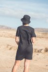WOMEN ORGANIC PALM T-SHIRT DRESS