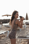 LEOPARD SHORT JUMPSUIT