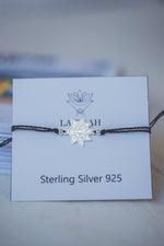 SILVER LOTUS FLOWER BRACELET