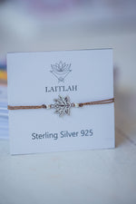 SILVER LOTUS FLOWER BRACELET