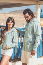 UNISEX ORGANIC MOON LIGHT ZIP HOODY