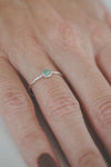 AMAZONITE SILVER SMALL RING