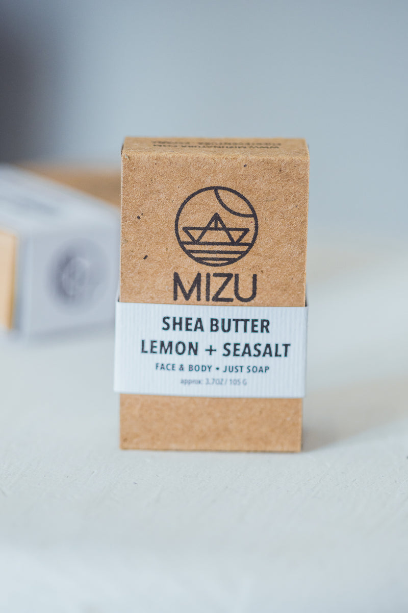 SHEA BUTTER LEMON & SEASALT HANDMADE SOAP