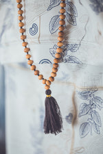 SANDALWOOD BROWN MALA NECKLACE