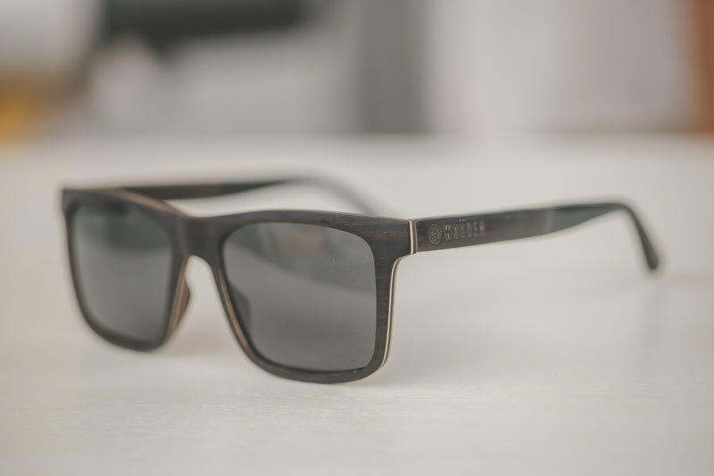 SQUARED WOODEN SUNGLASSES