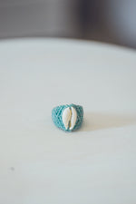 SHELL MACRAME RING