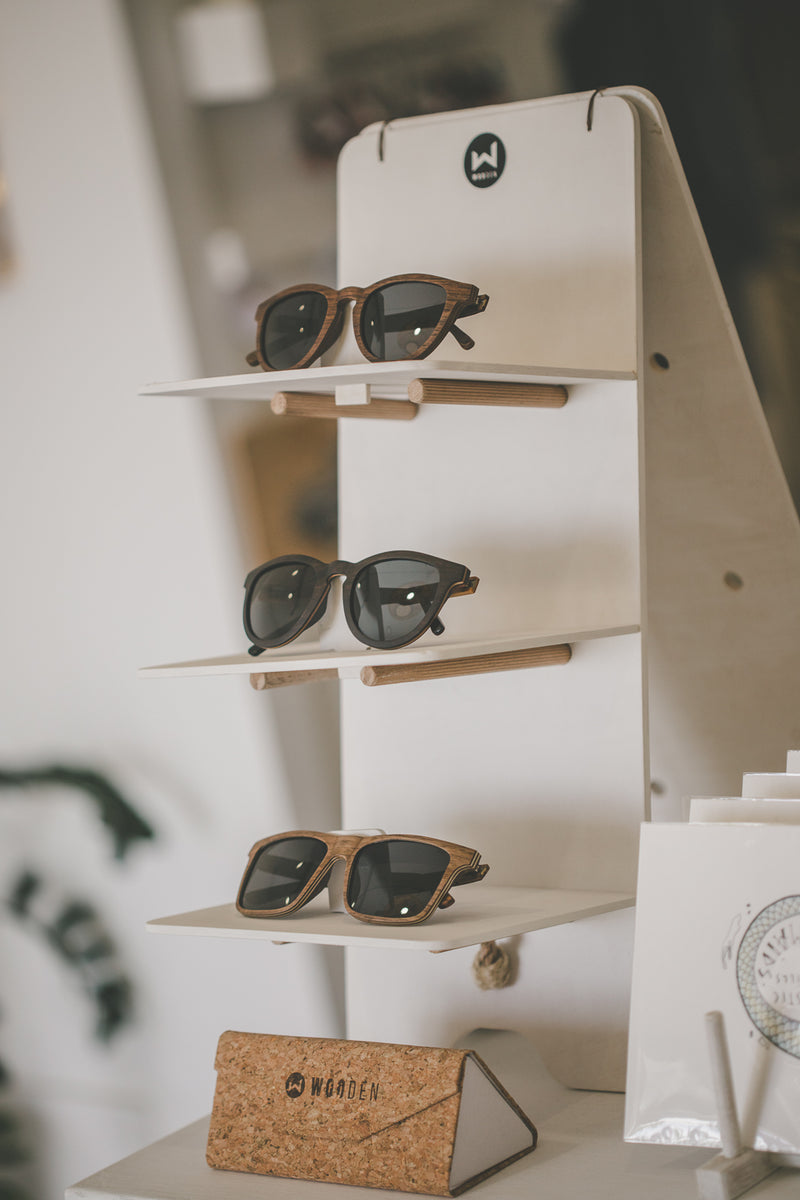 SQUARED WOODEN SUNGLASSES