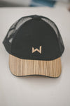 BLACK WOODEN CAP
