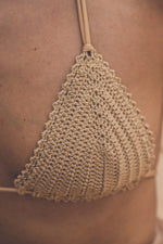 CROCHET BIKINI TOP GOLD