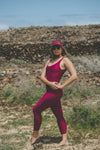 PURPLE SHINY JUMPSUIT