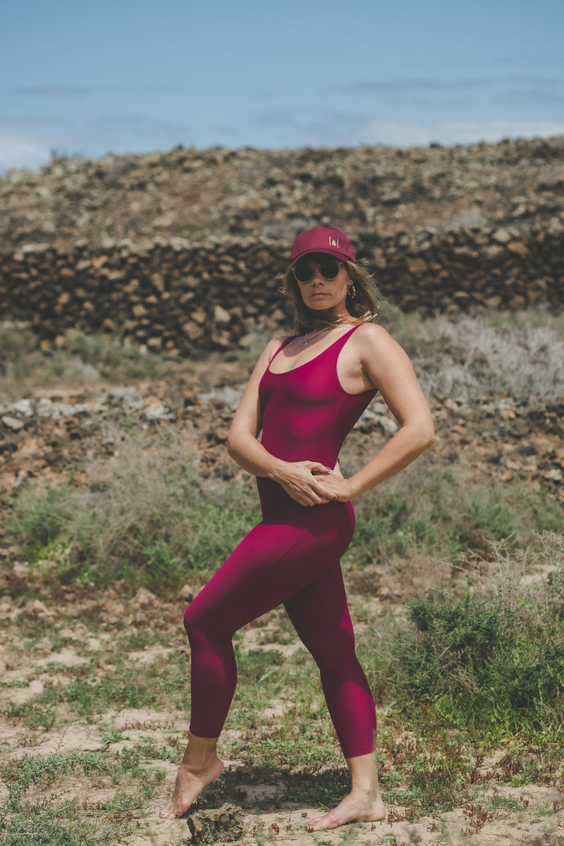 PURPLE SHINY JUMPSUIT
