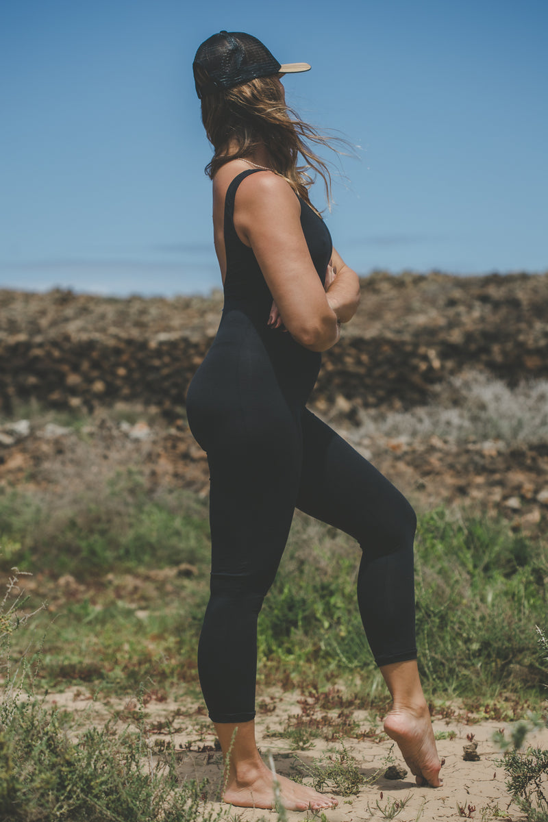 BAMBOO BLACK JUMPSUIT