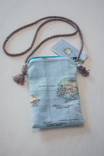 WORLD MAP PHONE BAG