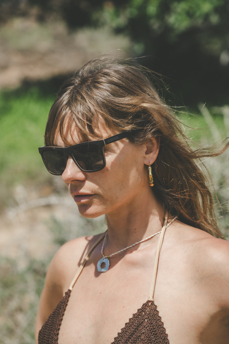 SQUARED WOODEN SUNGLASSES