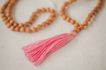SANDALWOOD PINK MALA NECKLACE