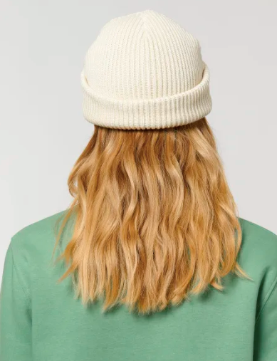 UNISEX ORGANIC RIBBED BEANIE