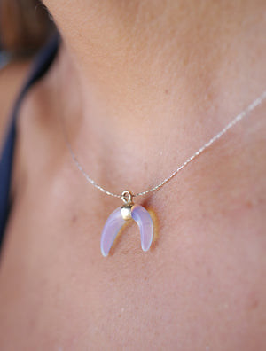 OPAL MOON NECKLACE
