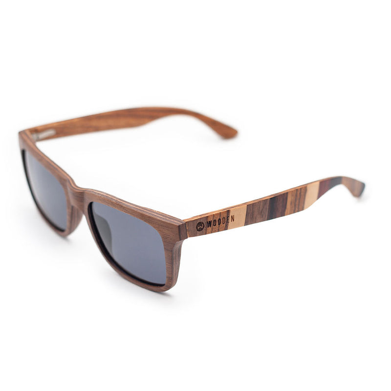 SQUARED WOODEN SUNGLASSES