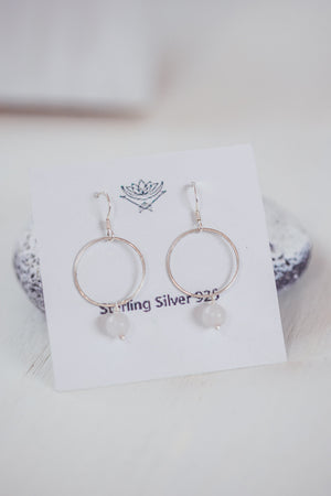 CRYSTAL CIRCLE EARRINGS