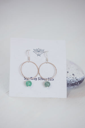 CRYSTAL CIRCLE EARRINGS