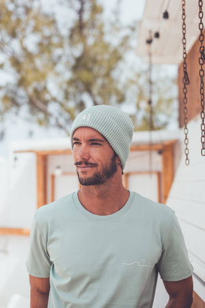 UNISEX ORGANIC RIBBED BEANIE