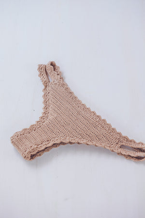 CROCHET BIKINI BOTTOM GOLD