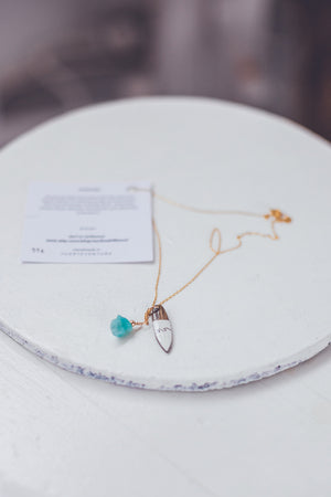 UNIQUE SURF GOLD NECKLACE