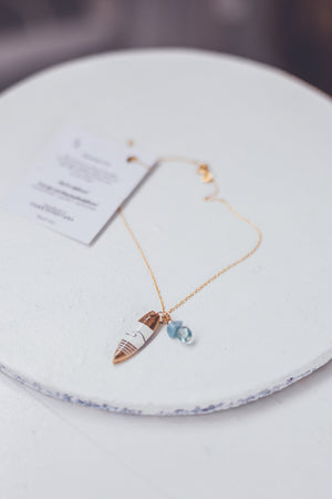 UNIQUE SURF GOLD NECKLACE