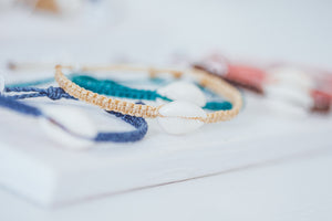 SHELL MACRAME  BRACELET