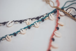 SHELLS MACRAME ANKLET