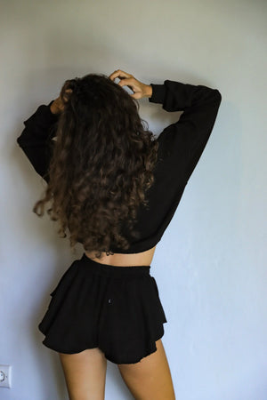 BLACK SOFT SHORTS