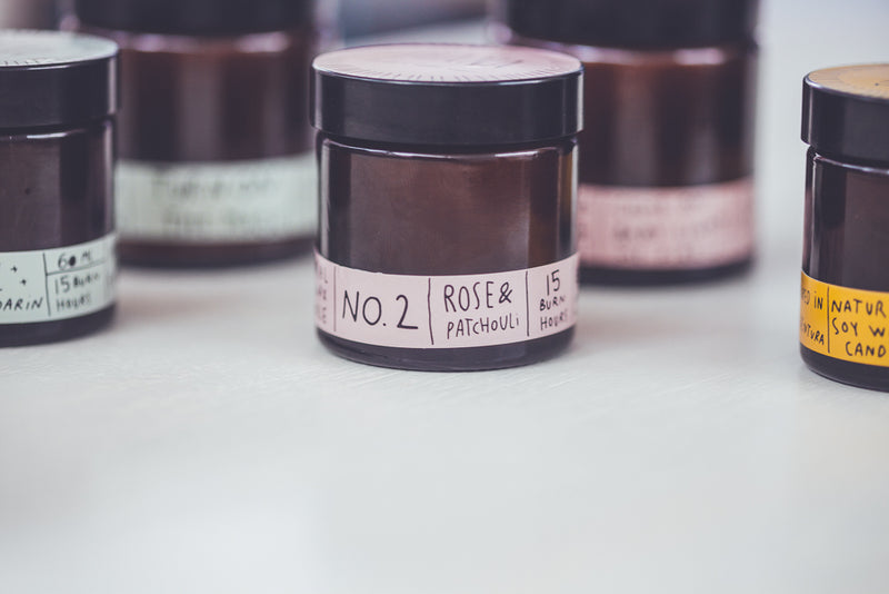 N.02 CRYSTAL CANDLE - ROSE + PATCHOULI
